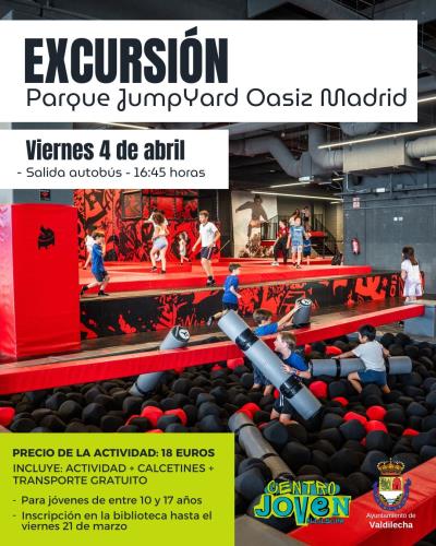 Excursión Joven Parque JumpYard Oasiz Torrejón